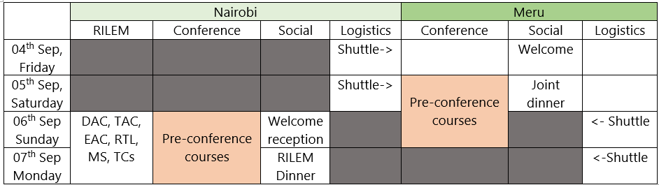 pre-conference program